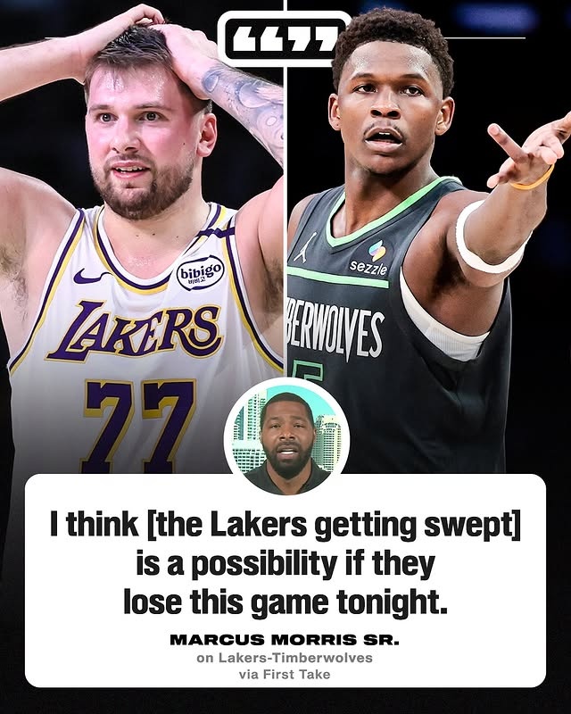 小莫里斯：湖人今天再输的话 很可能就要被森林狼横扫了