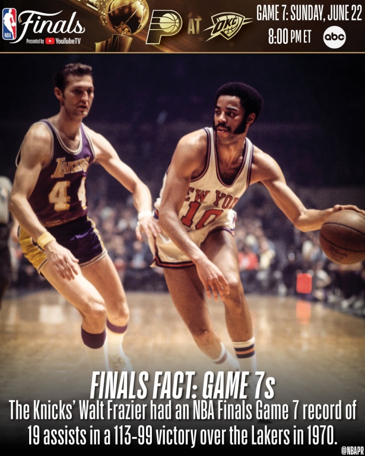 1970年总决赛抢七 尼克斯球星弗雷泽送19助攻创历史纪录&率队夺冠