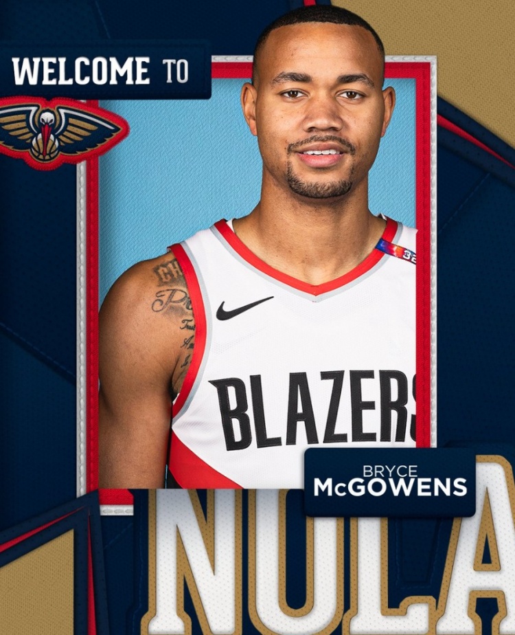 在G联盟场均29.3分4板3.4助1.5断！鹈鹕官宣签下布莱斯-麦戈文斯